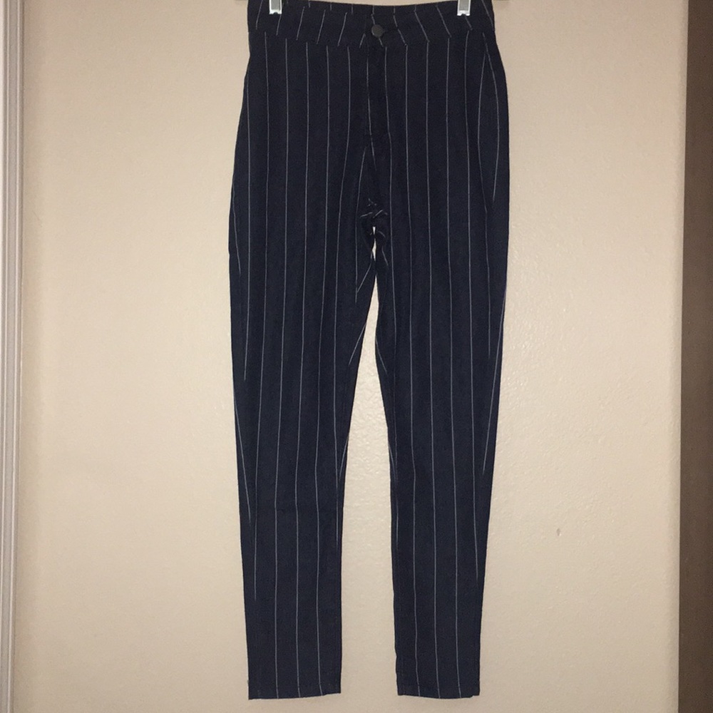 Boohoo Petite Striped Pants